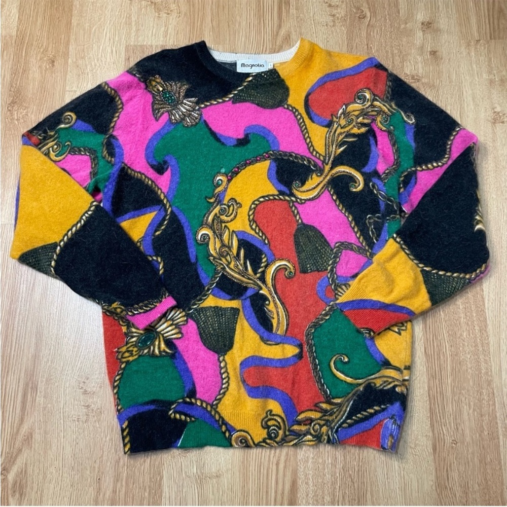 Vintage Colorful Abstract Sweater